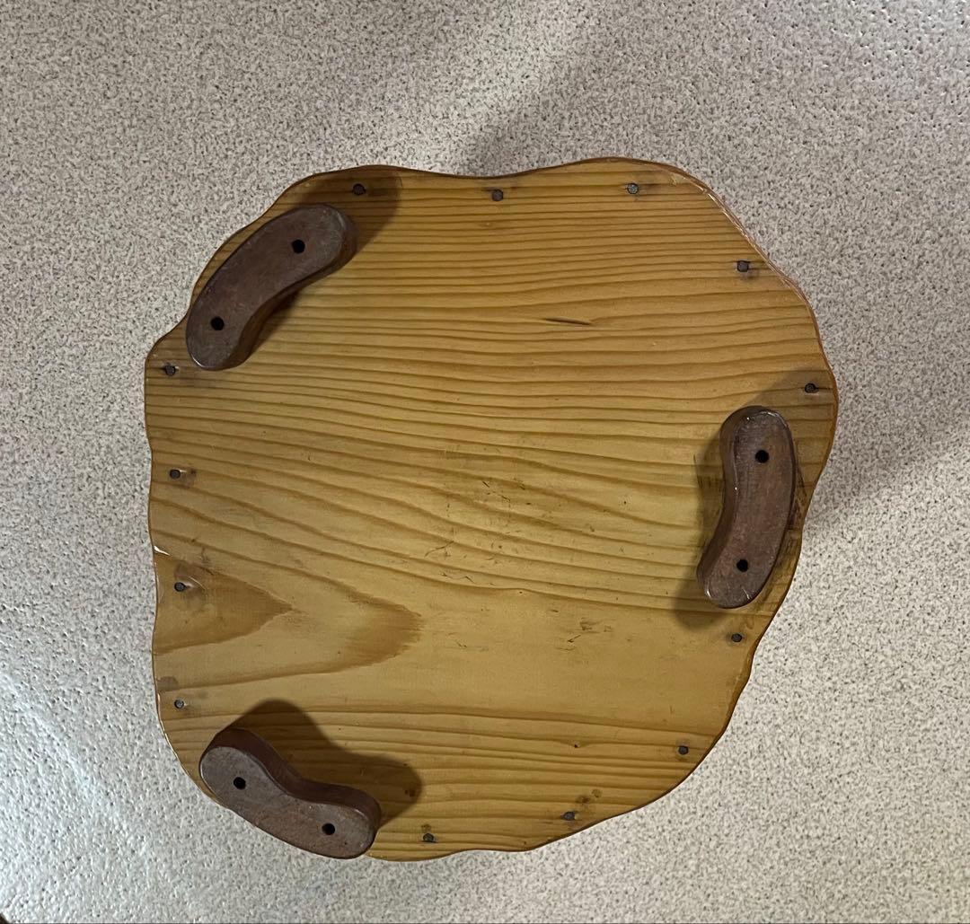 【希少　屋久杉】木製スツール 2台