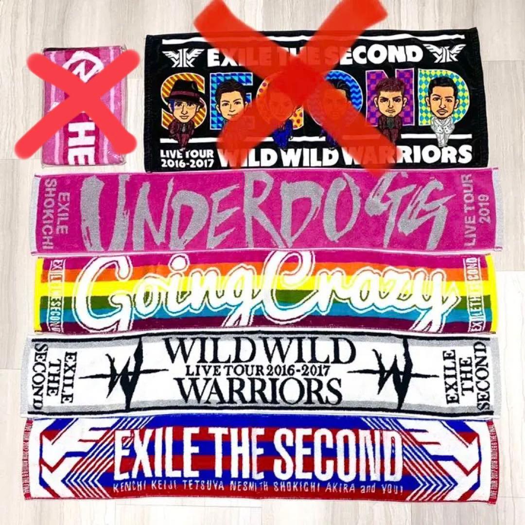 マフラータオル EXILE THE SECOND ライブ グッズ LIVE 限定 - メルカリ