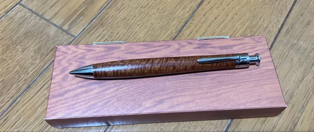 工房楔 花梨 リボン杢 極上　ペンシル楔