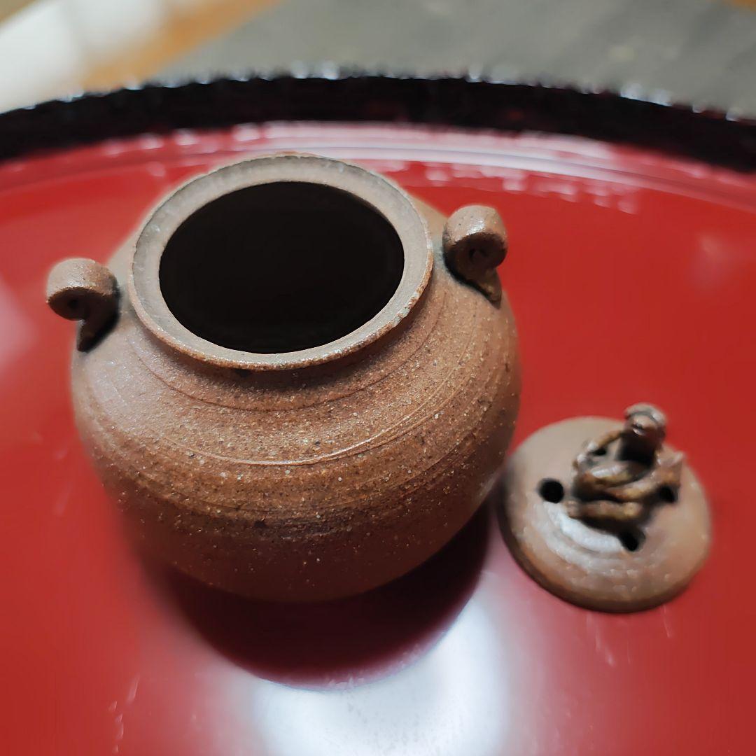 常滑焼 銘品 庄山作 三足香炉