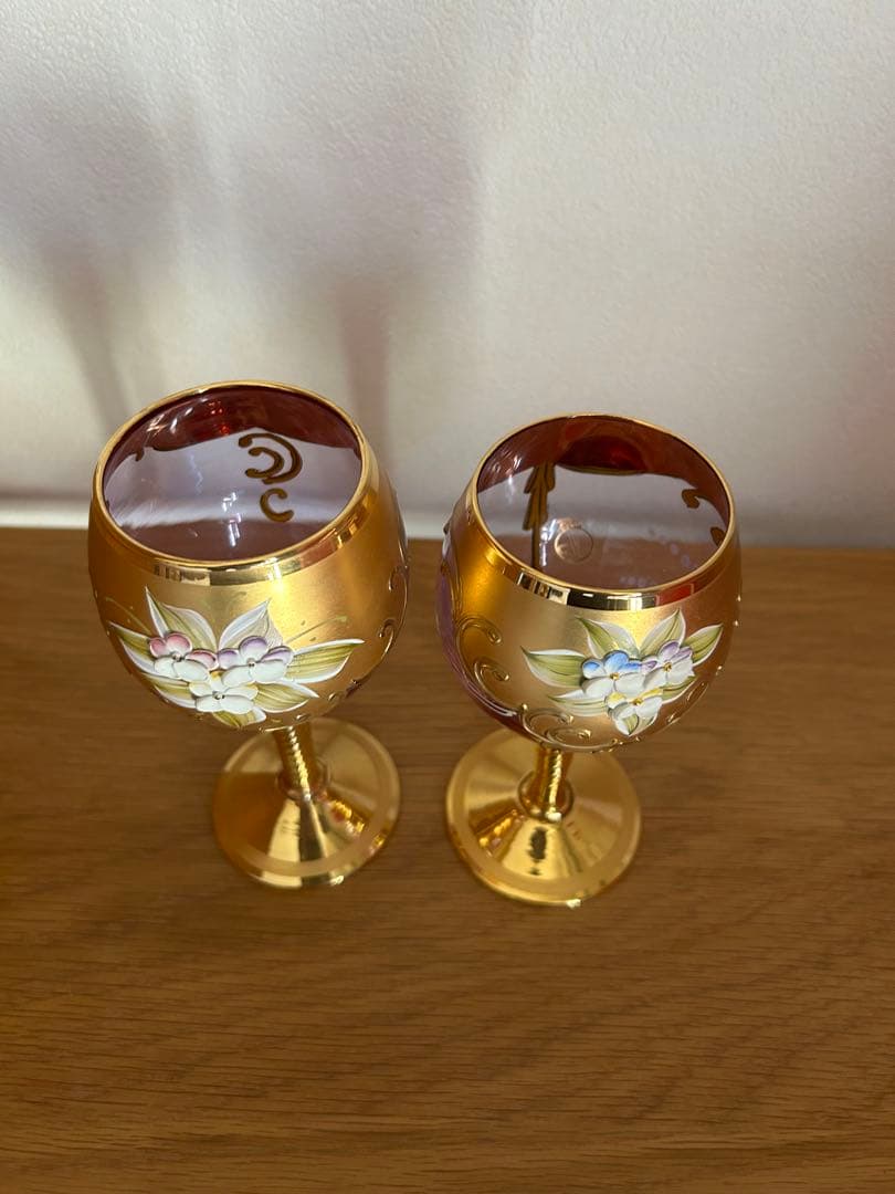 ベネチアングラス2個セット イタリアで購入 ベネチアングラス2個セット