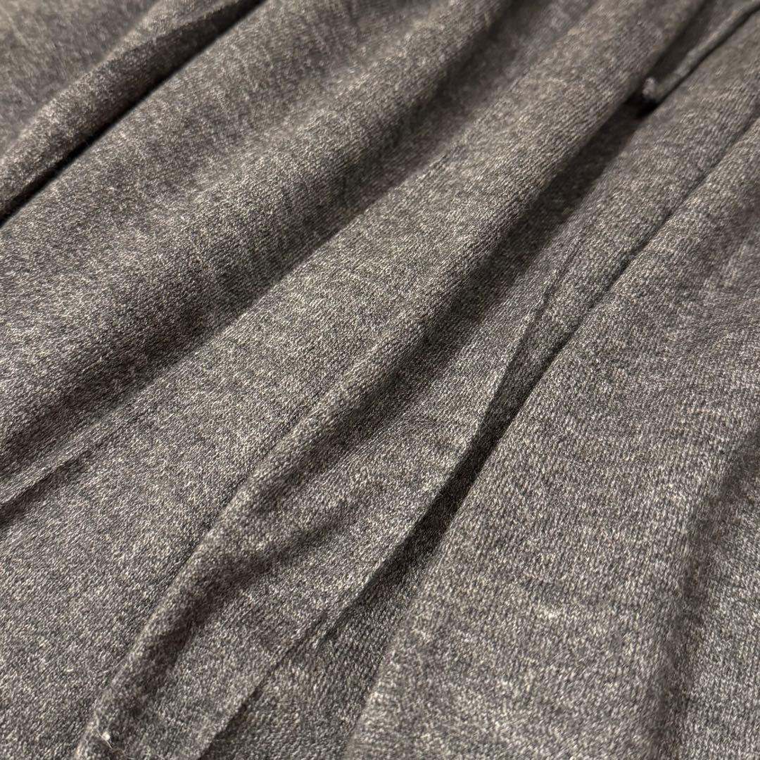 【未使用タグ付き】45R チャコールグレー ギャザースカート (サイズ0)