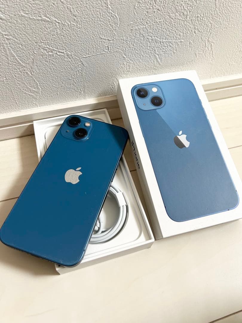 限定出品‼️】美品 iPhone 13 ブルー 128GB 本体 箱付き