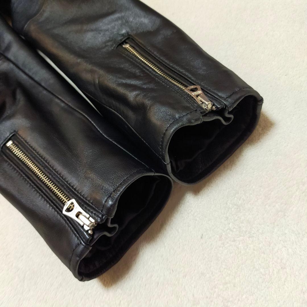 美品 XLサイズ JEANS FACTORY シングルライダースジャケット