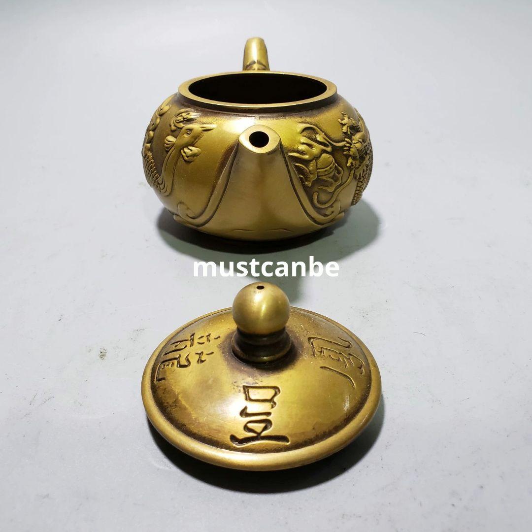 銅器 龍鳳壺 茶道具 煎茶器 工芸品 置物