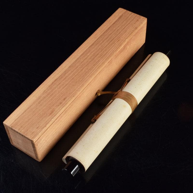 掛軸 前大徳 紫野 小林太玄筆 利休居士像 和光画賛 共箱 C 8863A