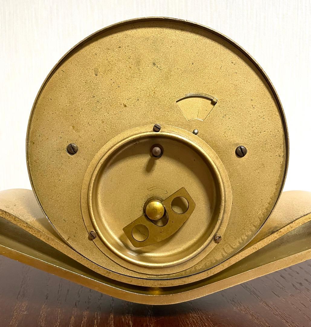 日本美術時計 Nマーク 置時計 ゼンマイ式 ヴィンテージ アンティーク