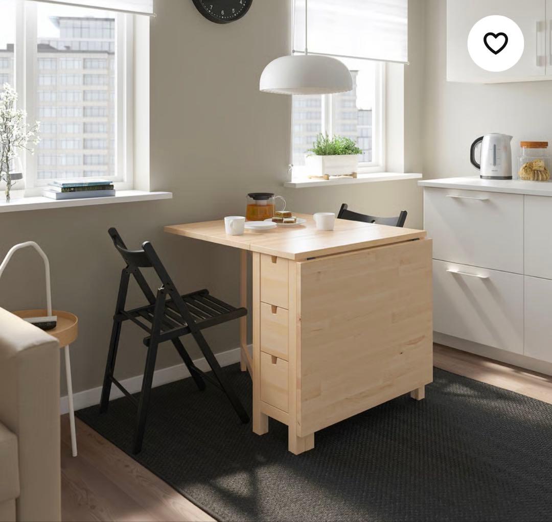 IKEA ノールデン ダイニングテーブル｜折りたたみテーブル｜状態良好