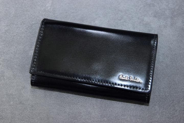 Paul smith ポールスミス コードバン キーケース 4連 黒 馬革