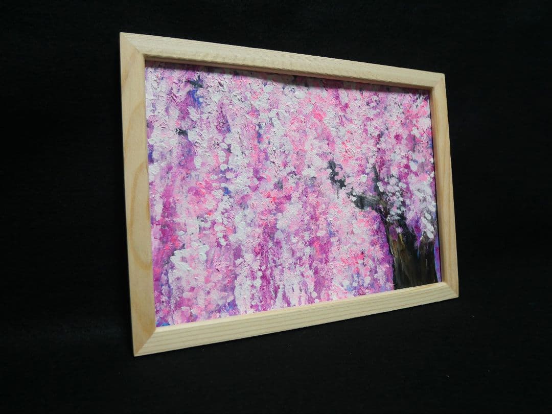油絵 油彩 油彩画 絵 絵画【桜】