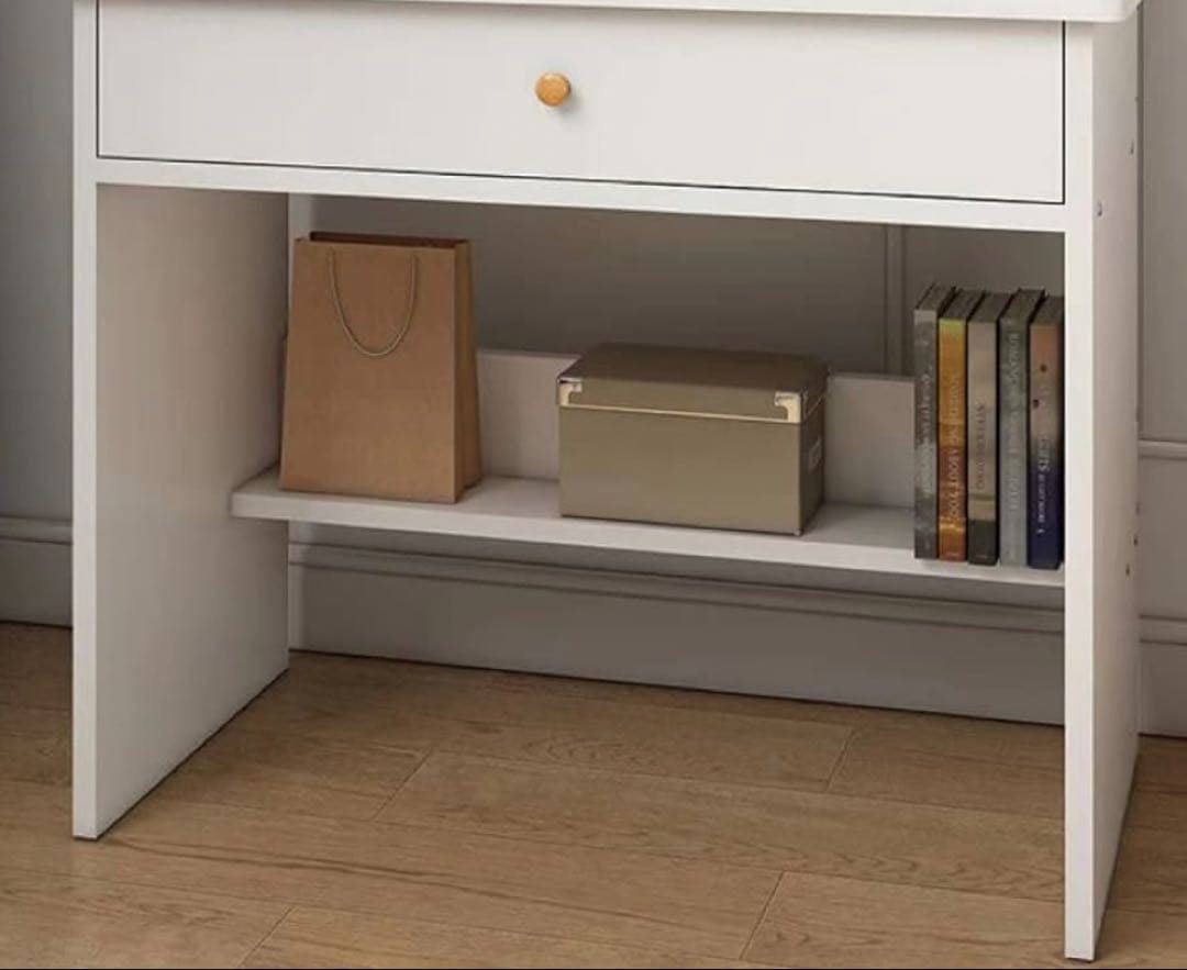 大人気❣️ドレッサー⭐️丸鏡 40奥行き x 60幅 x 119高さ ホワイト