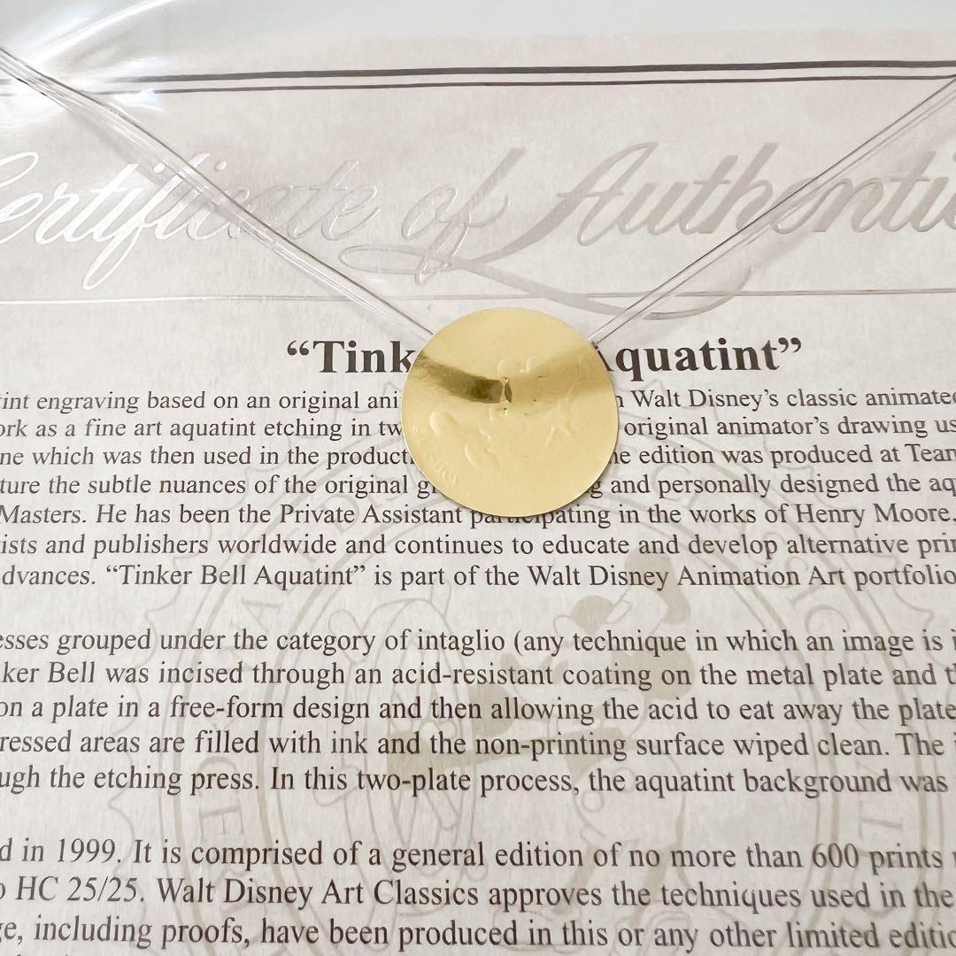 希少】マーク・デイヴィス ティンカーベル 絵画 アクアチント - メルカリ