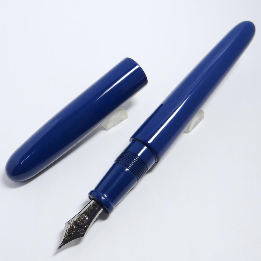 生産中止品・美品】中屋万年筆 シガーポータブル 桔梗 細字F NAKAYA