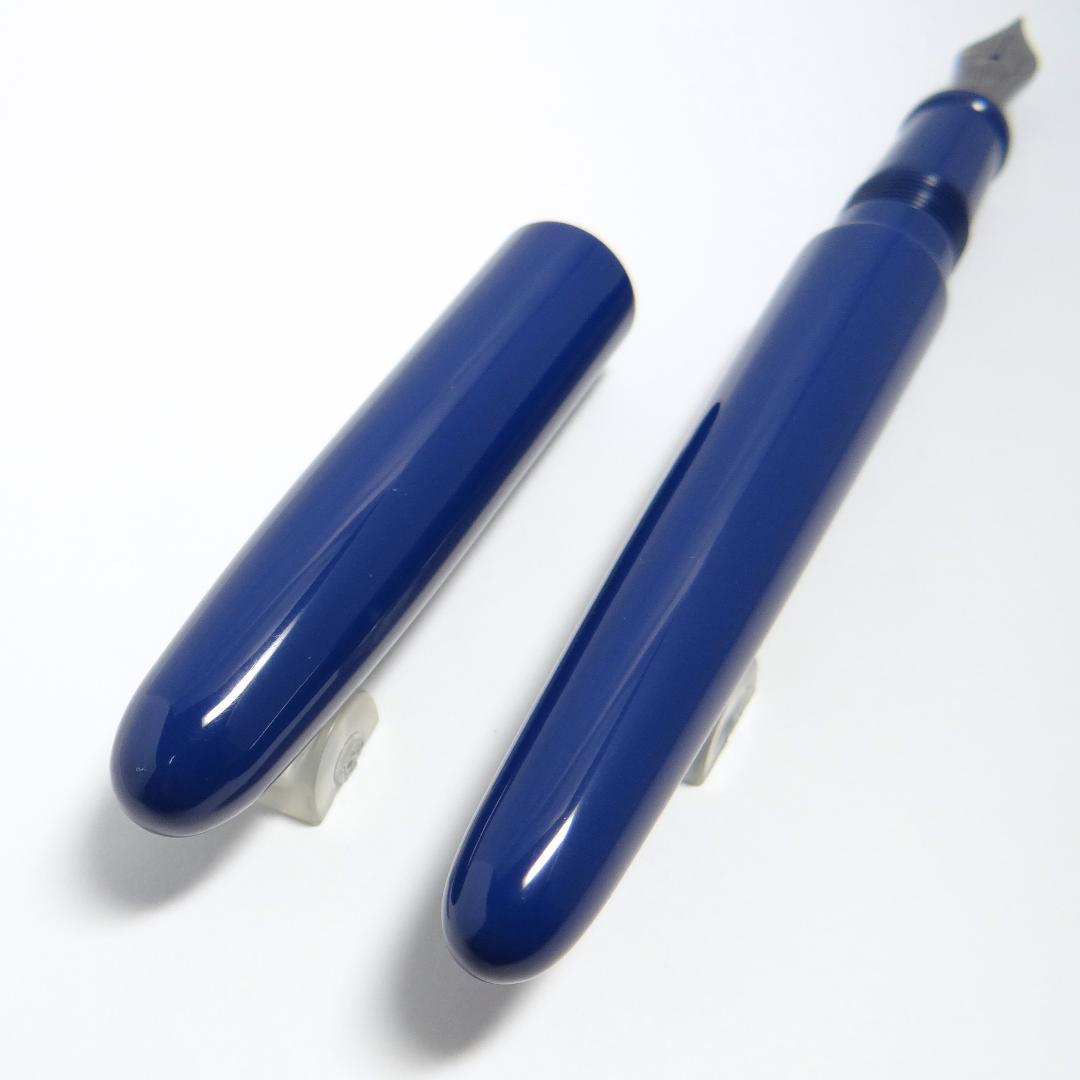 【生産中止品・美品】中屋万年筆 シガーポータブル 桔梗 細字F NAKAYA