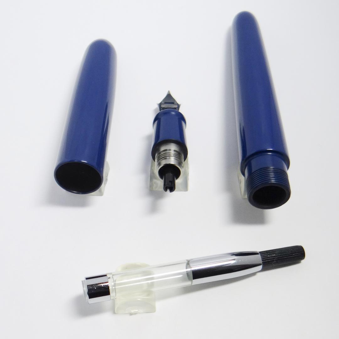 【生産中止品・美品】中屋万年筆 シガーポータブル 桔梗 細字F NAKAYA