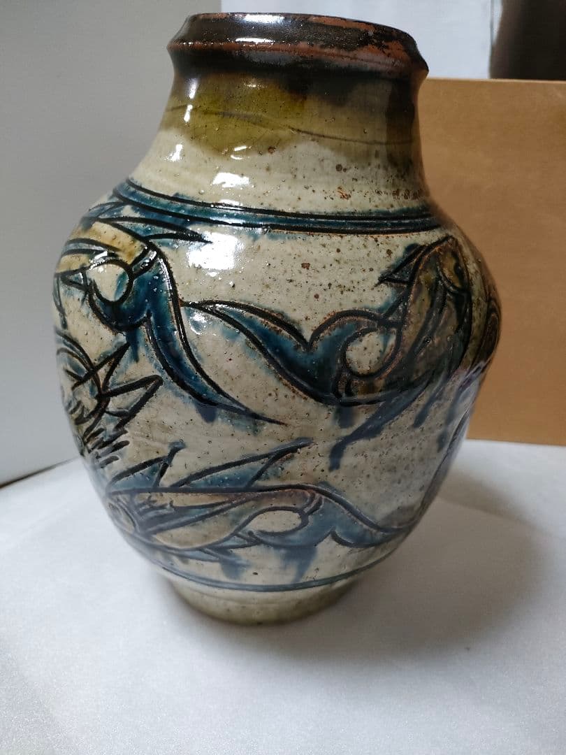 江戸後期 古伊万里 蛸唐草七寸皿5枚 直径約19㎝ 東Y7-1208☆2Fトヒオ