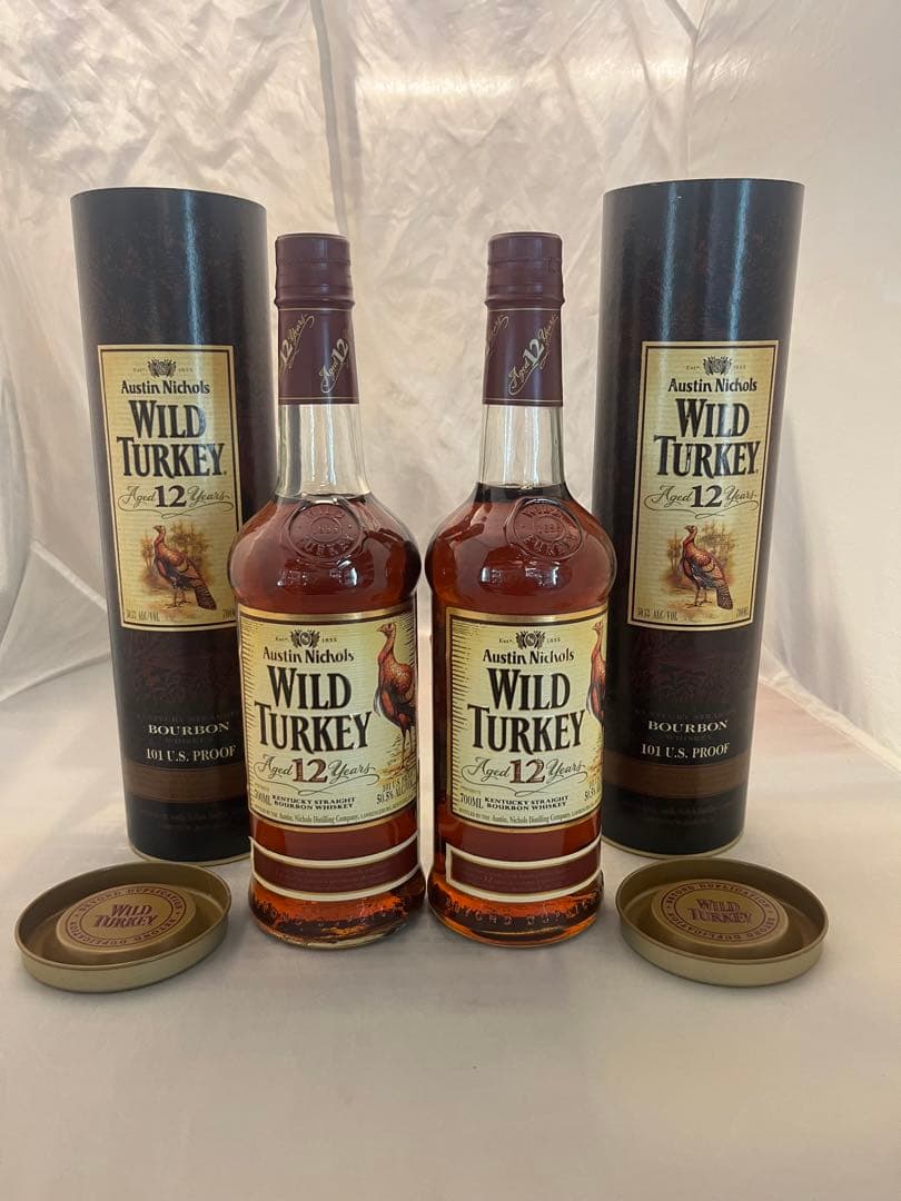 ワイルドターキー 12年 2本 ワイルドターキー12年 & 70周年記念リリース二