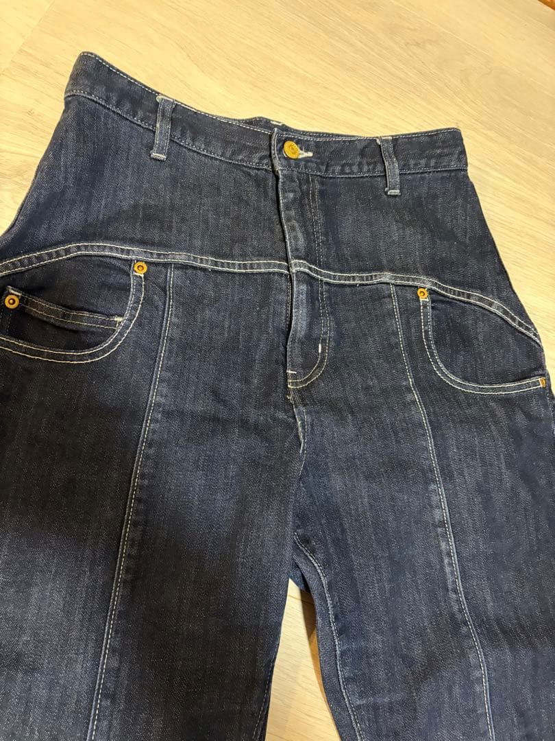 メルシーボークー mercibeaucoup】 サルエルデニム サイズ1