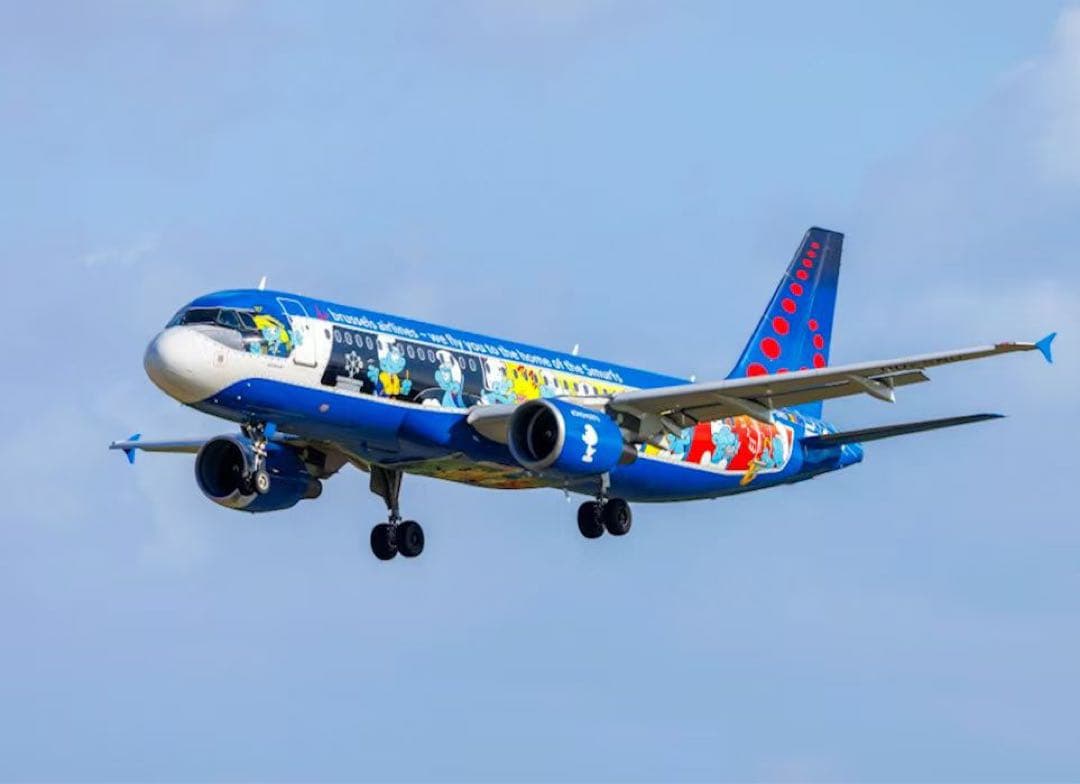 SN A320 Airlinertags ブリュッセル航空スマーフ コラボ特別機 - メルカリ