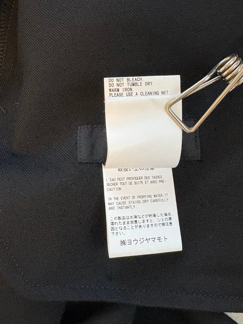 Y’s サルエルパンツ ウール100% 黒