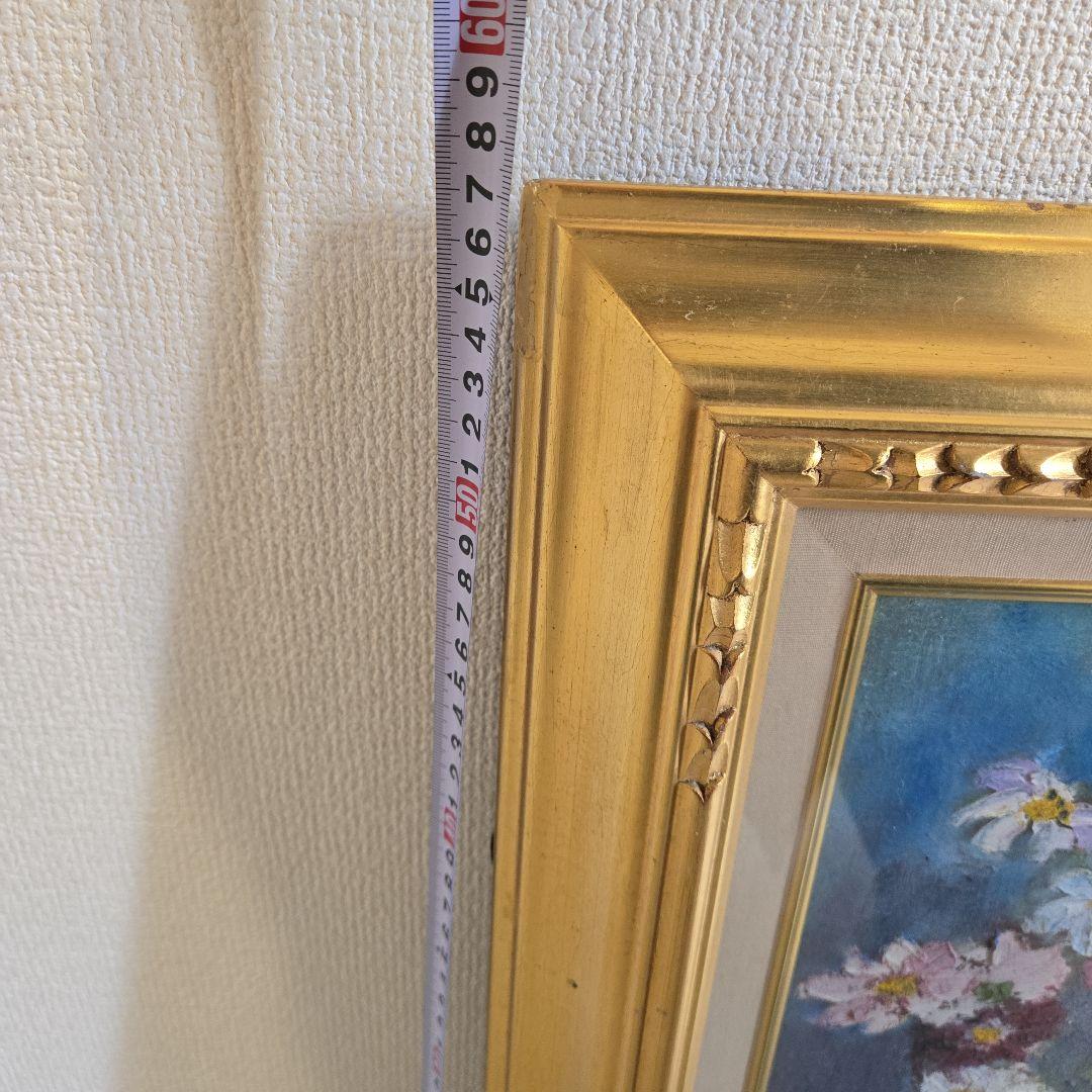 花瓶の花 油彩画 約40cm x 50cm