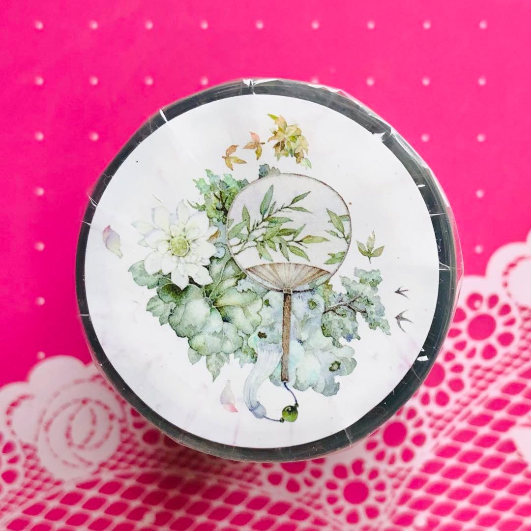 M1280.一木一横 织蓝郁香 マスキングテープ 贝壳光PET