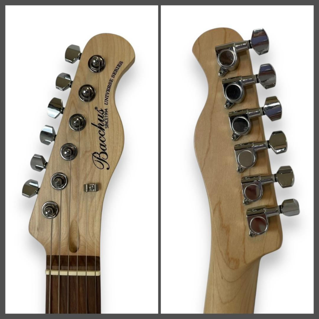 極美品 バッカス ギター BTE-1/R CAR キャンディアップツレッド