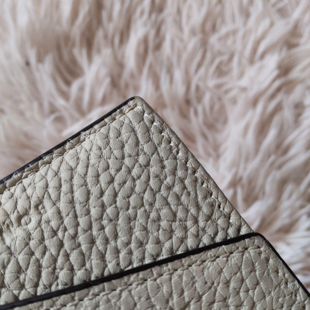 新品同様✨ボナベンチュラ 三つ折り財布 オフホワイト バイカラー