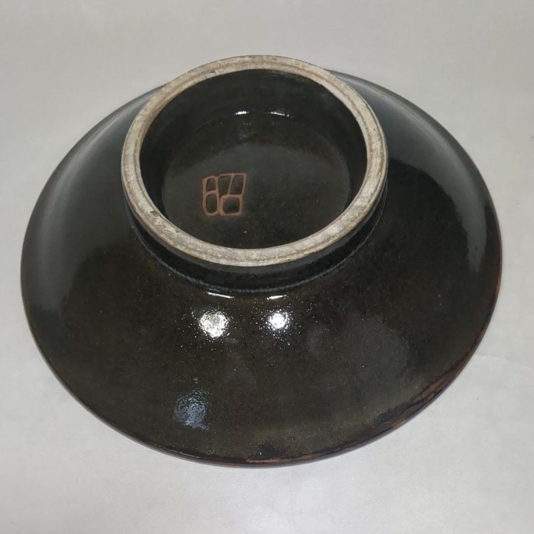 金城敏昭 壺屋焼 やちむん 魚文 海老文 盛鉢 沖縄 琉球 「昭」銘入り 美品