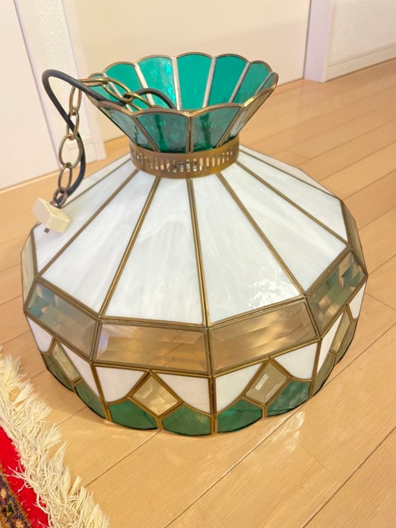 ヴィンテージシーリングライト ステンドグラス天井照明レトロアンティーク