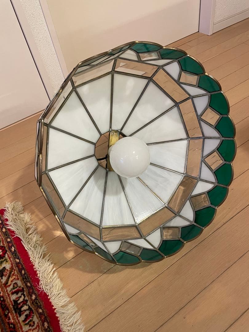 ヴィンテージ シーリングライト ステンドグラス 天井照明 レトロ