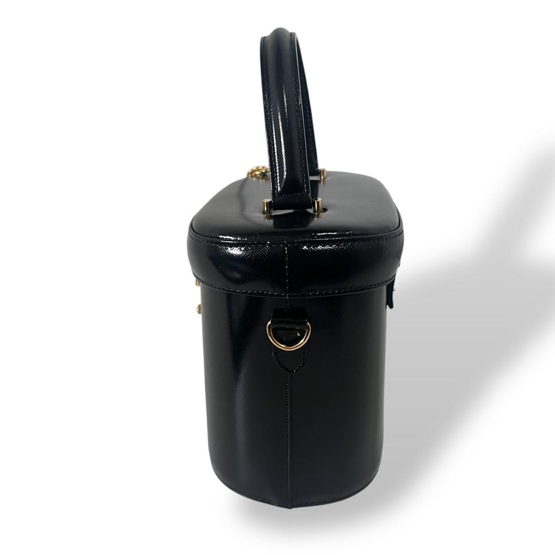 極美品 ヴェルサーチ サンバースト バニティバッグ ブラック ゴールド