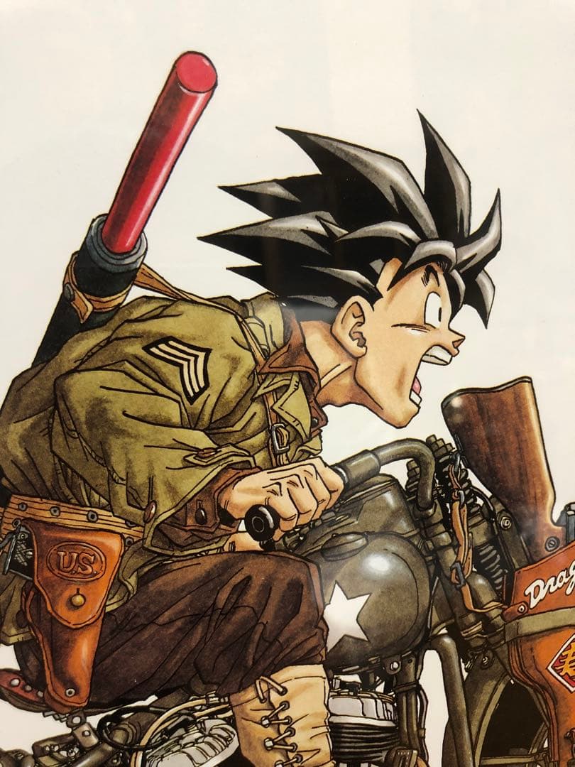 ドラゴンボール 悟空 バイク イラスト 1993年 特別描き下ろし 30cm