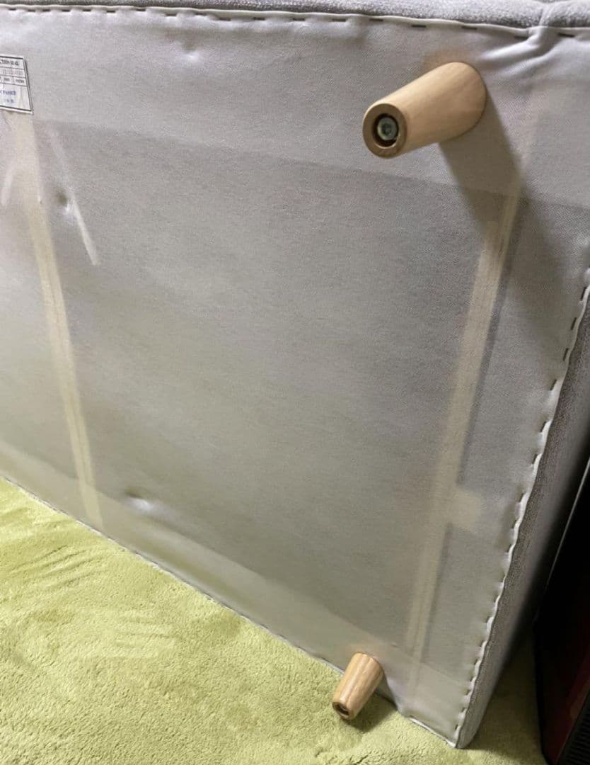 【ビオフェルミンさん専用】ニトリ　グレー 2人掛け　ソファ クッション付き