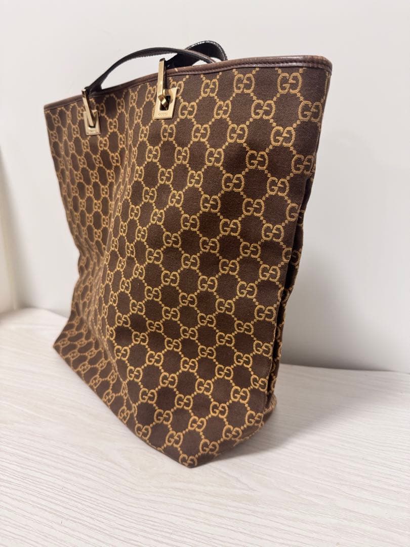 GUCCI グッチ GGキャンバス トートバッグ 正規品 保存袋付き