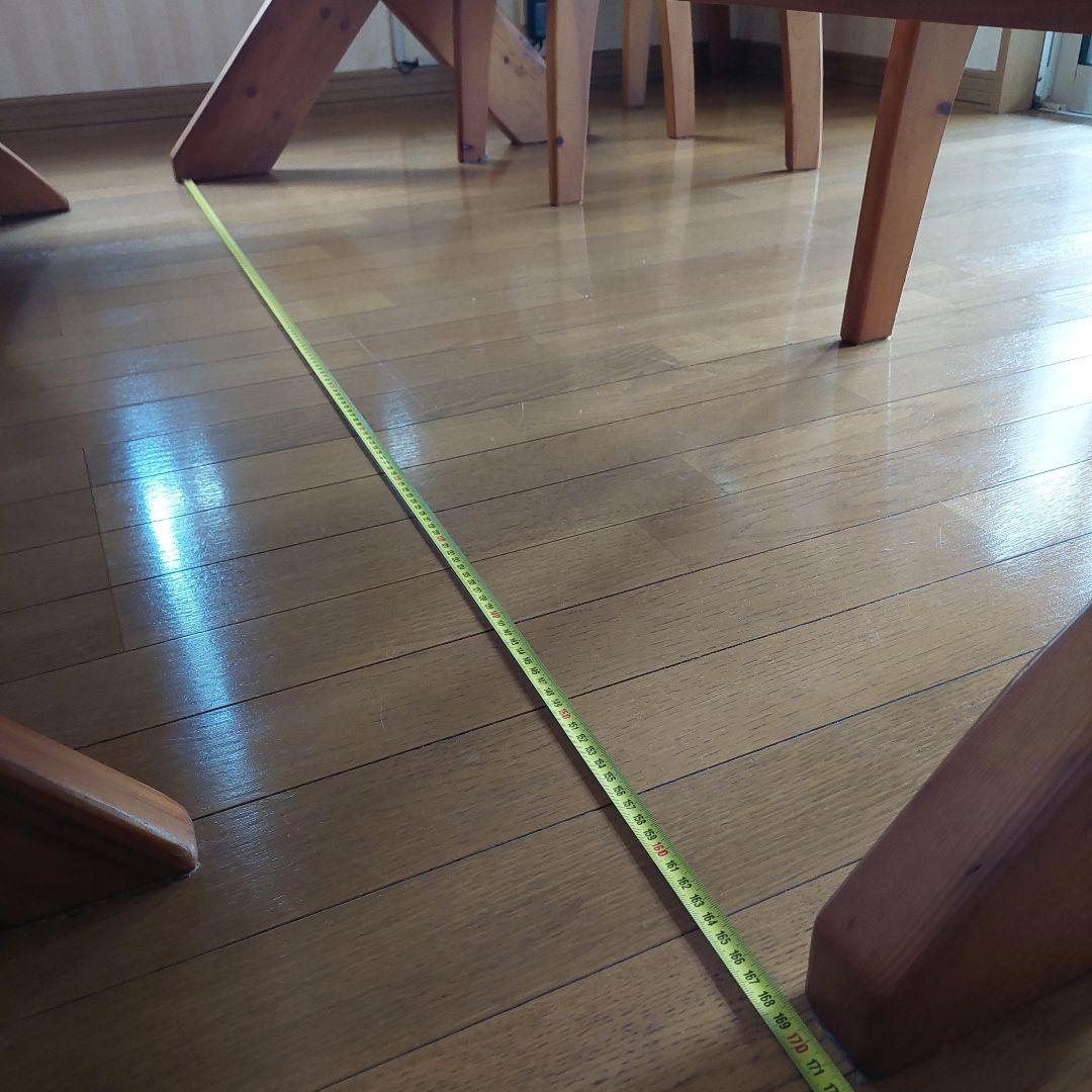 【本日に限りこちらの価格です】天然木パイン材ダイニングテーブルセット(6人用)