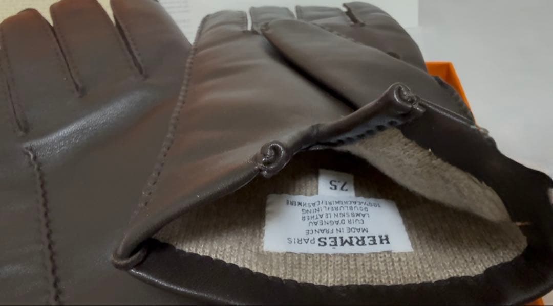 新品・未使用】エルメス メンズ オーダーグローブ