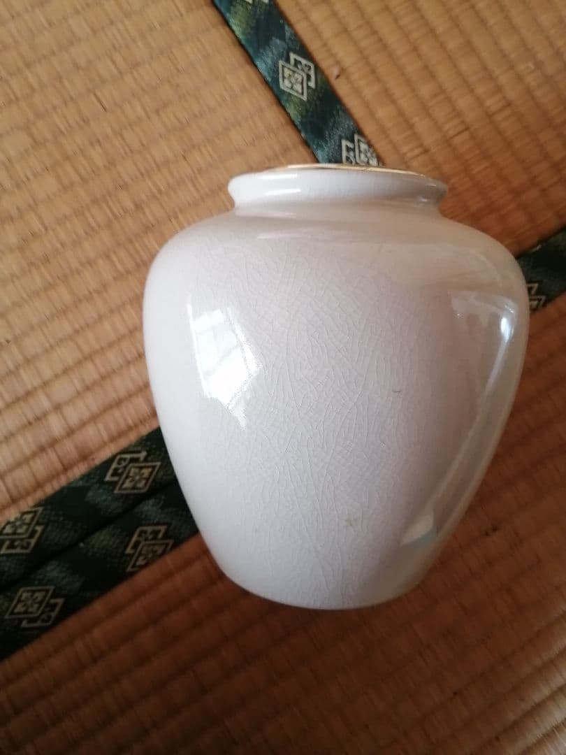 九谷焼 清峰作 花鳥柄 花瓶 牡丹