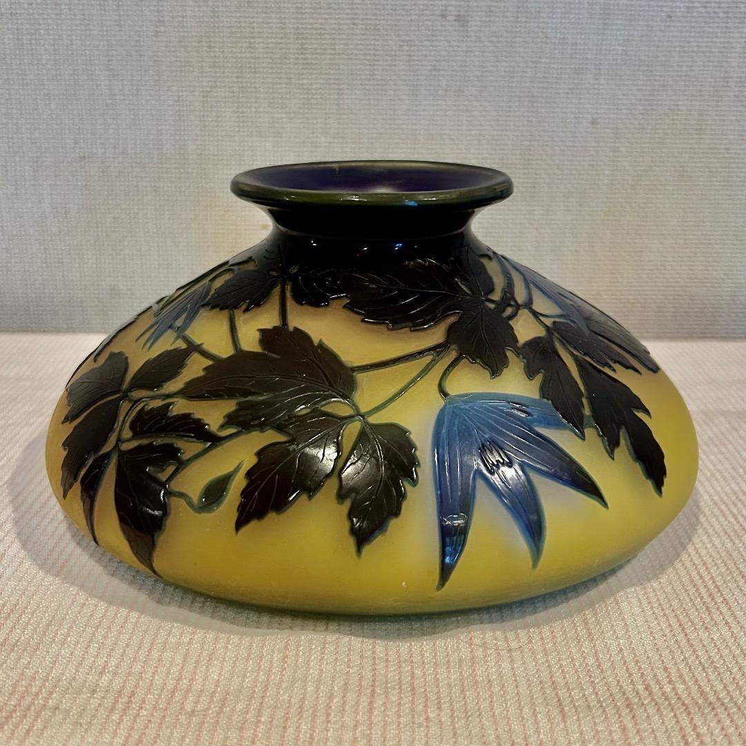 CONTI様専用品 エミール ガレ Galle サイン入り ガラス 花瓶 骨董