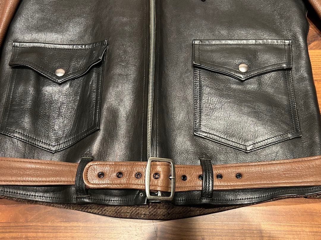 Heller's cafe ヘラーズカフェ モーターサイクルジャケット 38 - メルカリ