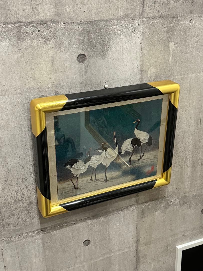 18) 十二代 藤林徳扇『鶴寿之宴』伝統工芸作家 正絹 シルク 苑