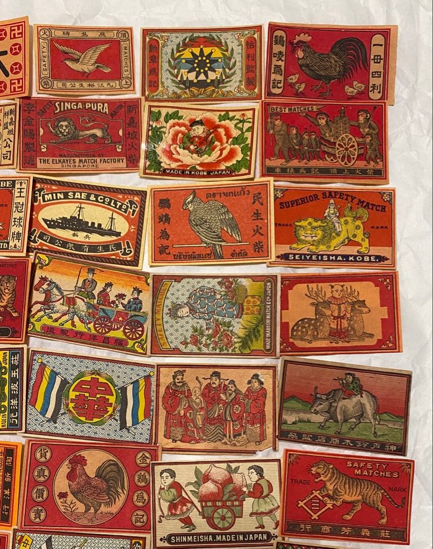 マッチラベル50枚　中国向け特選　輸出用