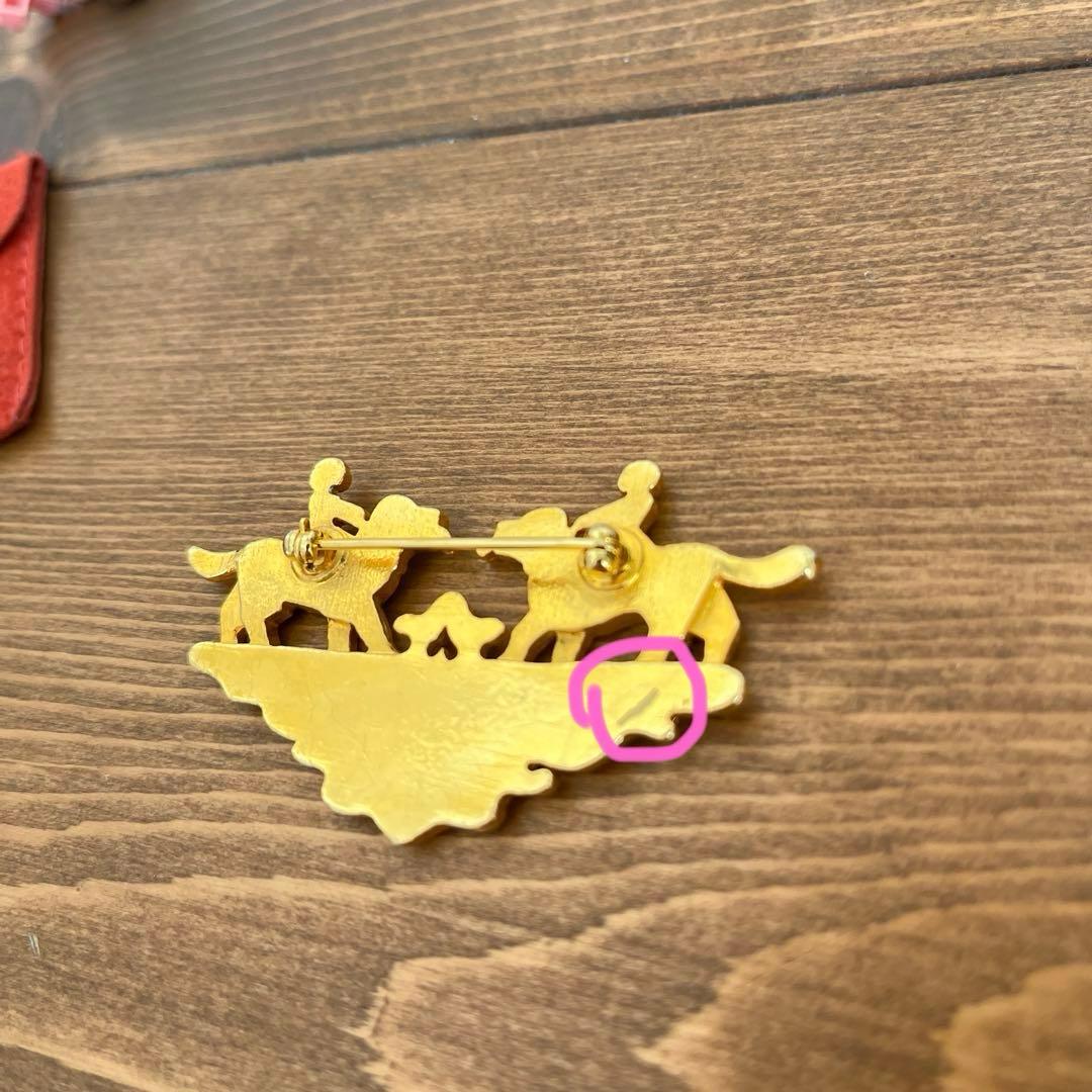 タイムセール！エルメス 少女と犬のブローチ