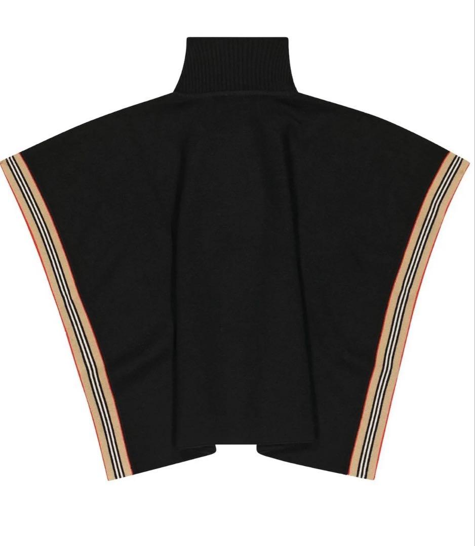 バーバリーキッズウールブレンドポンチョ　Sサイズ