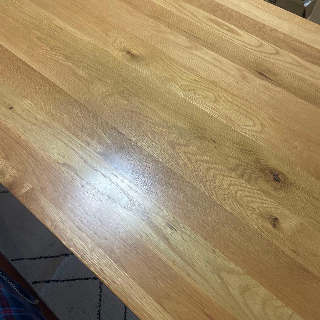 ダイニングテーブル 単品 天然木オーク無垢材 モダンデザイン 北欧 150×85