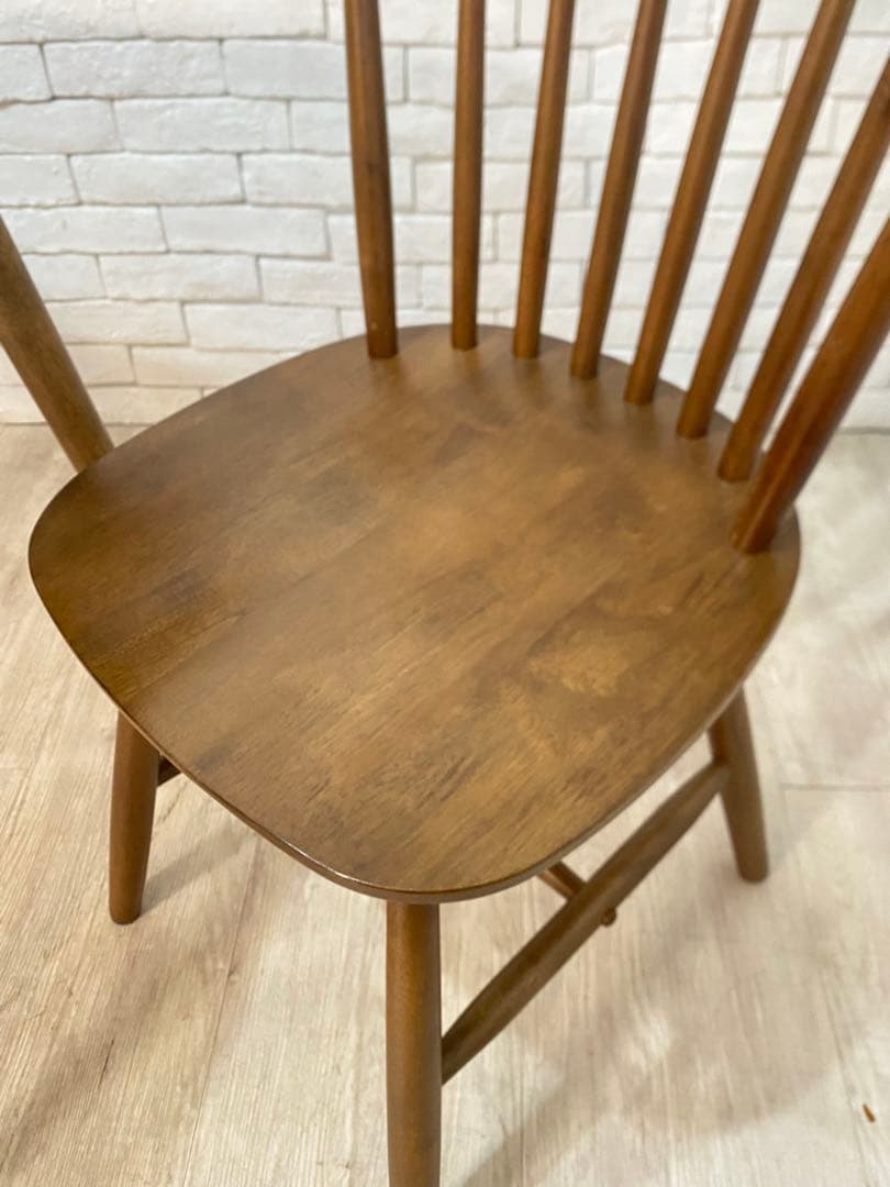 【ノーラ】ダイニングテーブル＋チェア　2脚セット　ウィンザーチェア