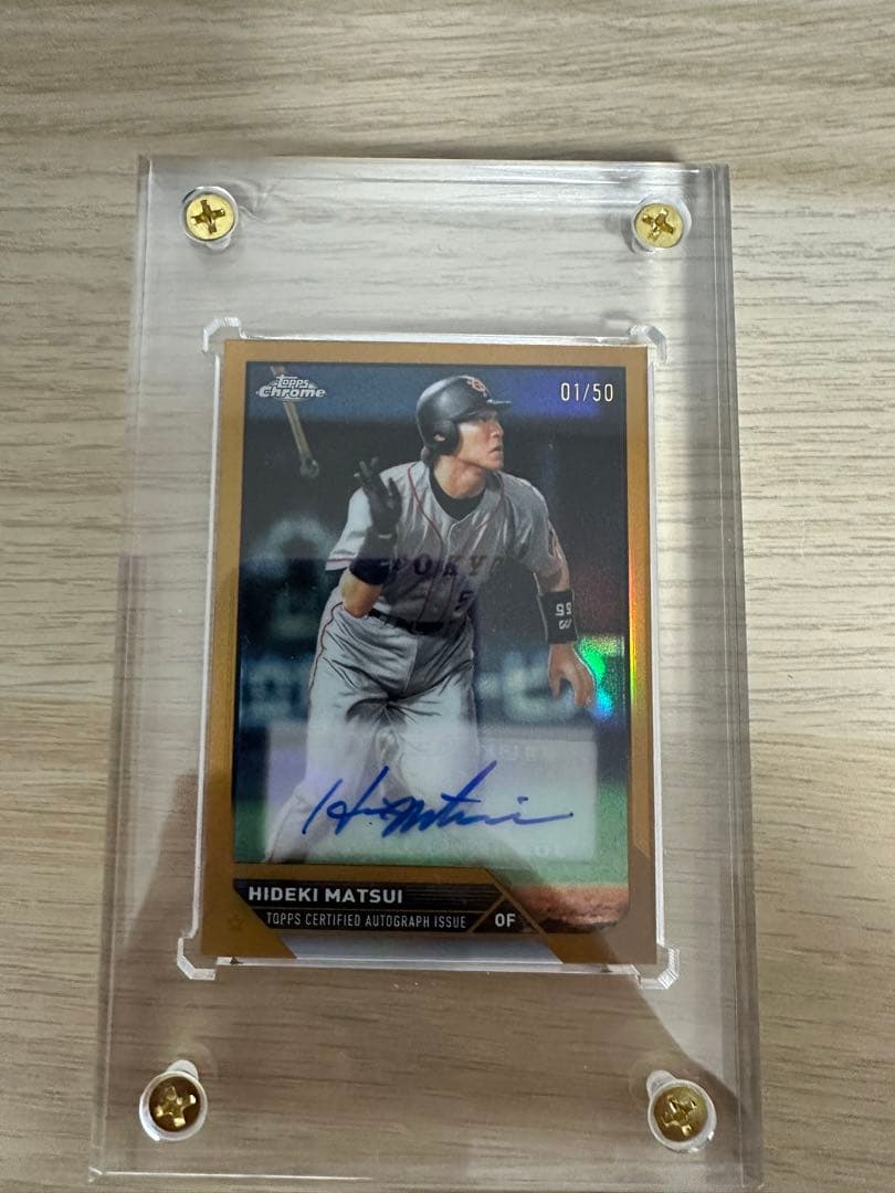 松井秀喜　サインカード（シリアルあり01/50） 松井秀喜 サインカード（シリアルあり01/50） 松井秀喜 サインカード