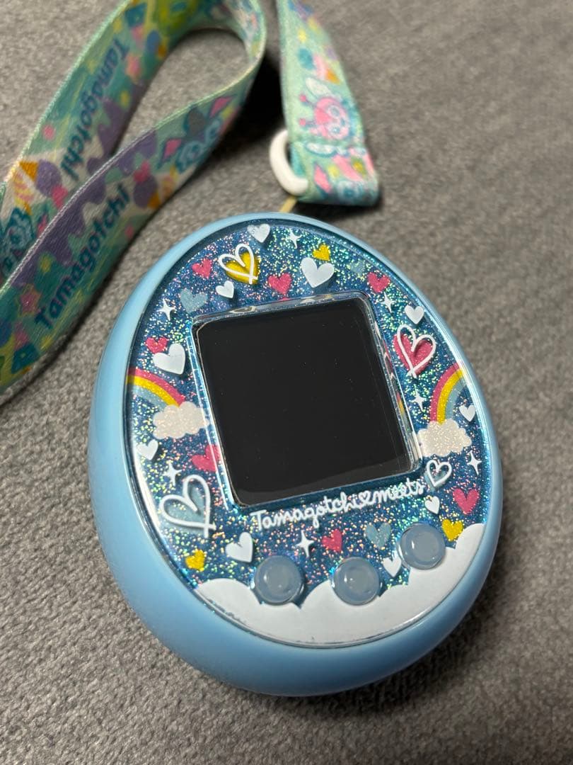 たまごっち　みーつ　メルヘン　ストラップ付き　　ver.blue 水色