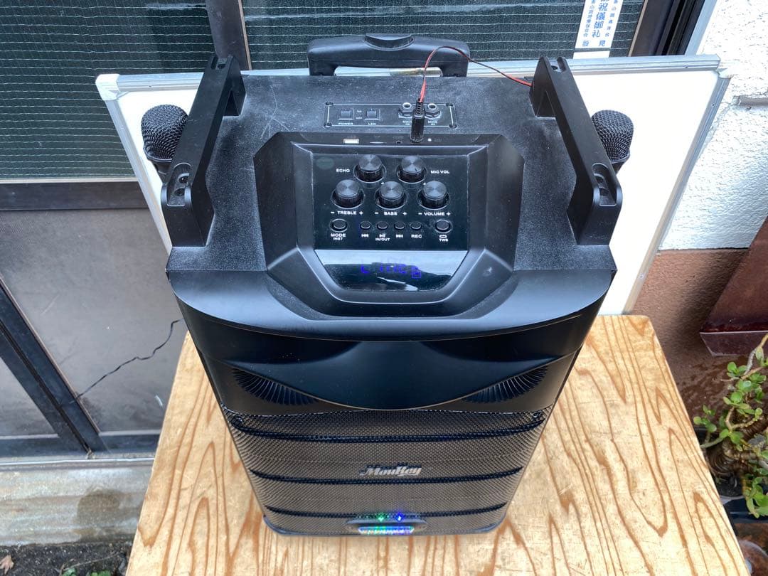 moukey mts12-1 スピーカー ワイヤレスマイク 中古品