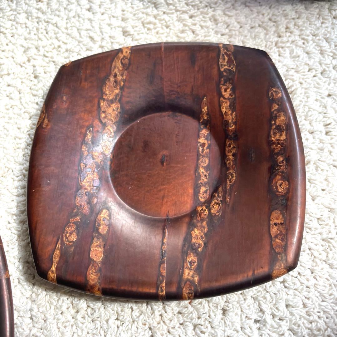 未使用樺細工 桜皮細工 茶道具12点セット十六角茶櫃